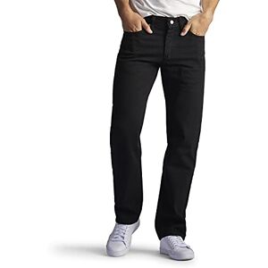 Lee Herr Jeans Regular Fit Straight Leg Jean, Dubbel svart, 32W / 28L Lee Herr Jeans Regular Fit Straight Leg Jean, Dubbel svart, 32W / 28L