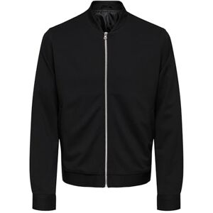 Only & Sons Herr ytterkläder basic blus trendig baseballjacka, svart, S Only & Sons Herr ytterkläder basic blus trendig baseballjacka, svart, S