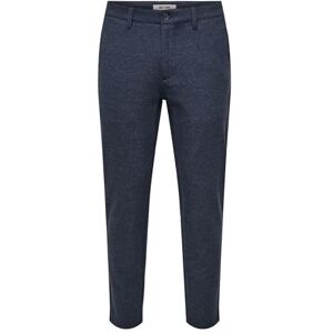 Only & Sons Onsmark Slim borstad piké 0353 byxor, blå nätter, 36W / 34L Only & Sons Onsmark Slim borstad piké 0353 byxor, blå nätter, 36W / 34L