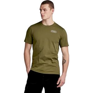 G-STAR RAW Herr Back Size Slim R T T-shirt, Grön (Dark Olive D23906-336-c744), L G-STAR RAW Herr Back Size Slim R T T-shirt, Grön (Dark Olive D23906-336-c744), L