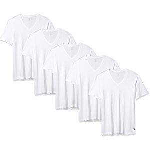 Nautica herr bomull v-ringad t-skjorta – multipack, Vit- 5-pack, S Nautica herr bomull v-ringad t-skjorta – multipack, Vit- 5-pack, S