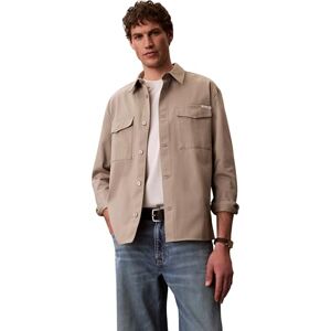 Calvin Men'sLs Utility Chino avslappnad Overshi LV04RF408GJackor, BRUNN, L Calvin Men'sLs Utility Chino avslappnad Overshi LV04RF408GJackor, BRUNN, L