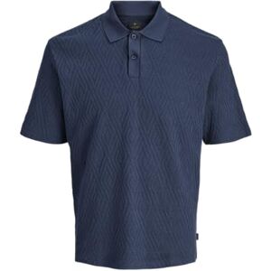 JACK & JONES Jprblanewtrent Ss Polo Sn, Svart iris, XS JACK & JONES Jprblanewtrent Ss Polo Sn, Svart iris, XS