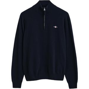 GANT Fin lammullskjorta med kort dragkedja, Marine, 3XL GANT Fin lammullskjorta med kort dragkedja, Marine, 3XL
