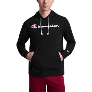 Champion långärmad t-shirt för män huvtröja (pensionerade färger), Svart skript, XL Champion långärmad t-shirt för män huvtröja (pensionerade färger), Svart skript, XL