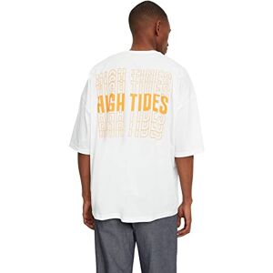 Trendyol Herr vanlig standard rundhalsad vävd T-shirt vit, Vitt, S Trendyol Herr vanlig standard rundhalsad vävd T-shirt vit, Vitt, S