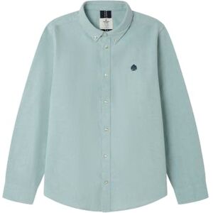 Springfield LS Oxford Brushed Shirt med armbågskuddar, grön, 11-12 för pojkar Springfield LS Oxford Brushed Shirt med armbågskuddar, grön, 11-12 för pojkar