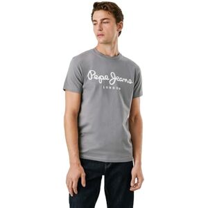Pepe Jeans herr original stretch N t-shirt, Grå (grå), S Pepe Jeans herr original stretch N t-shirt, Grå (grå), S