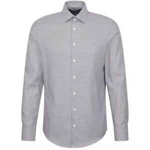 Seidensticker Silkesdekal herr business skjorta – slim fit – lätt att stryka – Kent krage – långärmad – 100% bomull, blå, 40 SE Seidensticker Silkesdekal herr business skjorta – slim fit – lätt att stryka – Kent krage – långärmad – 100% bomull, blå, 40 SE