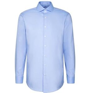 Seidensticker Silkesdekal 845332, normal passform, långärmad affärsskjorta, 44, blå, 44 SE Seidensticker Silkesdekal 845332, normal passform, långärmad affärsskjorta, 44, blå, 44 SE