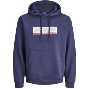 JACK & JONES Jorinwood Block Branding Sweat Hood, Ocean Cavern, XS JACK & JONES Jorinwood Block Branding Sweat Hood, Ocean Cavern, XS