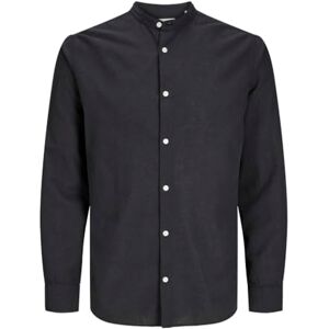 JACK & JONES JJEBREEZE band skjorta LS SN, svart, M JACK & JONES JJEBREEZE band skjorta LS SN, svart, M