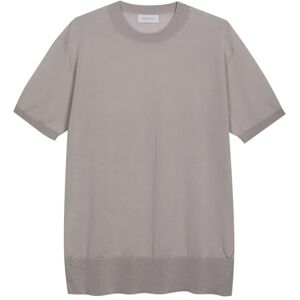 Diana Studio T-shirt i tröja, herr, 100% Lyocell, kortärmad, ledig passform, tillverkad i Italien, Beige, S Diana Studio T-shirt i tröja, herr, 100% Lyocell, kortärmad, ledig passform, tillverkad i Italien, Beige, S