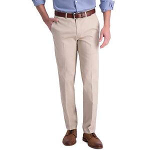 Haggar herr järnfri kaki rak passform platt flex midjeband ledig byxa Haggar herr järnfri kaki rak passform platt flex midjeband ledig byxa