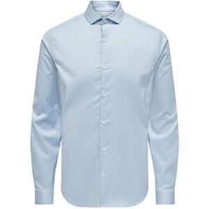Only & Sons Onsjordan Life Slim Twill Ls skjorta långärmad tröja, Kashmirblå, M Only & Sons Onsjordan Life Slim Twill Ls skjorta långärmad tröja, Kashmirblå, M
