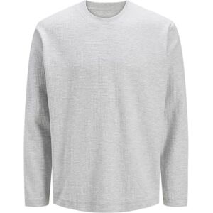 JACK & JONES Jcodynamic Fabric Tee Ls Crew Neck, Ljusgrå melange, XL JACK & JONES Jcodynamic Fabric Tee Ls Crew Neck, Ljusgrå melange, XL