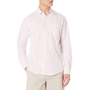 Amazon Essentials Men's Långärmad ledig poplinskjorta med normal passform, Rosa, XL Amazon Essentials Men's Långärmad ledig poplinskjorta med normal passform, Rosa, XL