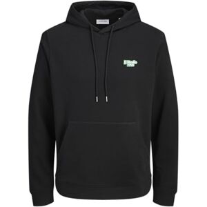 JACK & JONES Jjseattle Sweat Hood, svart, M JACK & JONES Jjseattle Sweat Hood, svart, M