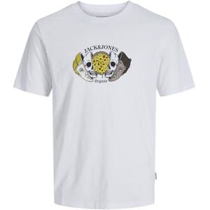 JACK & JONES Jorskull Nature Tee Ss Crew Neck, Ljus vit, XL JACK & JONES Jorskull Nature Tee Ss Crew Neck, Ljus vit, XL