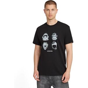 G-STAR RAW herrmasker Gr Regular Tee T-Shirt, Svart (Dk Svart D25160-336-6484), L G-STAR RAW herrmasker Gr Regular Tee T-Shirt, Svart (Dk Svart D25160-336-6484), L