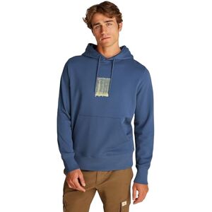 Calvin CK JEANS herr BRUSH STROKE GRAPHIC HOODIE J30J327525, blå (vintage indigo), XS, Blå (Vintage Indigo), XS Calvin CK JEANS herr BRUSH STROKE GRAPHIC HOODIE J30J327525, blå (vintage indigo), XS, Blå (Vintage Indigo), XS