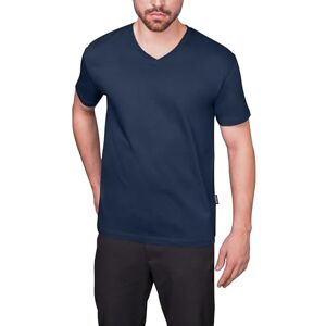 HRM herr lyx V-hals t-shirt I premium t-shirt män v-ringad av 100% ekologisk bomull I basic t-shirt tvättbar upp till 60 °C I högkvalitativa och hållbara herrkläder, marinblå, 4XL HRM herr lyx V-hals t-shirt I premium t-shirt män v-ringad av 100% ekologisk bomull I basic t-shirt tvättbar upp till 60 °C I högkvalitativa och hållbara herrkläder, marinblå, 4XL