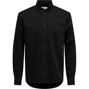 Only & Sons Onsorson Reg. Oxford York DNM skjorta Noos, Svart denim, L Only & Sons Onsorson Reg. Oxford York DNM skjorta Noos, Svart denim, L