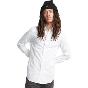 G-STAR Uniform Slim Shirt Långärmad, Vit (vit D25176-d701-110), S G-STAR Uniform Slim Shirt Långärmad, Vit (vit D25176-d701-110), S