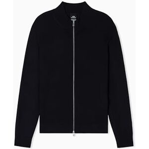 Giorgio Armani Essential, långärmad dragkedja stängning cardigan tröja, svart, XS, svart, XS Giorgio Armani Essential, långärmad dragkedja stängning cardigan tröja, svart, XS, svart, XS