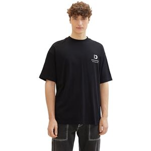 TOM TAILOR Denim T-shirt för män, 29999 Svart, L TOM TAILOR Denim T-shirt för män, 29999 Svart, L