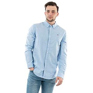 Tommy Jeans herr Tjm Slim Stretch Oxford Shirt Dm0dm09594 L/S skjorta, Parfymblå, M Tommy Jeans herr Tjm Slim Stretch Oxford Shirt Dm0dm09594 L/S skjorta, Parfymblå, M