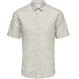 Only & Sons herrskjorta onsCAIDEN skjorta, Beige, S Only & Sons herrskjorta onsCAIDEN skjorta, Beige, S