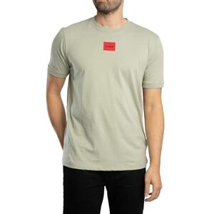 HUGO T-shirt för män, Ljus/pastellgrön 337, L HUGO T-shirt för män, Ljus/pastellgrön 337, L