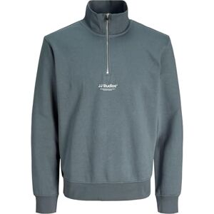 JACK & JONES Jjesoho Sweat Quarter Zip Hn Noos, Stormigt väder, XS JACK & JONES Jjesoho Sweat Quarter Zip Hn Noos, Stormigt väder, XS