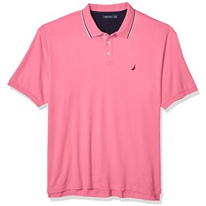 Nautica Herr klassisk passform kortärmad solid tippad krage mjuk poloskjorta, Nejlika, 3XL Lång Nautica Herr klassisk passform kortärmad solid tippad krage mjuk poloskjorta, Nejlika, 3XL Lång