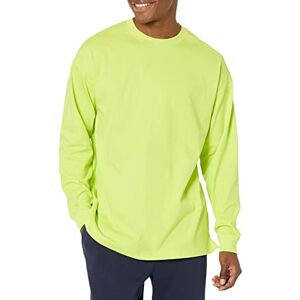 Amazon Essentials herr 100% ekologisk bomull överdimensionerad passform långärmad t-shirt, limegrön, Large Amazon Essentials herr 100% ekologisk bomull överdimensionerad passform långärmad t-shirt, limegrön, Large