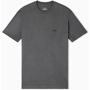 Giorgio Armani Men's Essential, kortärmad side monogram logotyp T-shirt, grå, M, salvia, M Giorgio Armani Men's Essential, kortärmad side monogram logotyp T-shirt, grå, M, salvia, M