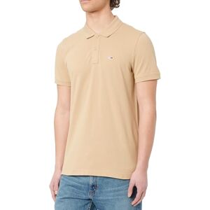 Tommy Jeans Män TJM SLIM PLACKET POLO EXT S/S Polo, Beige, XS, Beige (relik solbrun), XS Tommy Jeans Män TJM SLIM PLACKET POLO EXT S/S Polo, Beige, XS, Beige (relik solbrun), XS