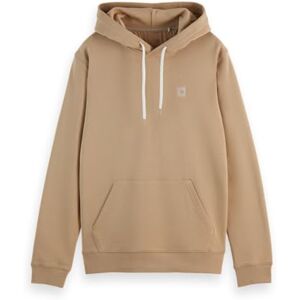 Scotch & Soda Herr säsongsbetonade märke logotyp huvtröja sweatshirt med huva, Sand 260, S Scotch & Soda Herr säsongsbetonade märke logotyp huvtröja sweatshirt med huva, Sand 260, S