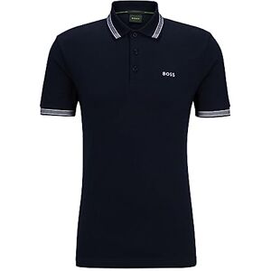 Boss Kortärmad polotröja för män, Marinblått Xsp, 3XL Boss Kortärmad polotröja för män, Marinblått Xsp, 3XL