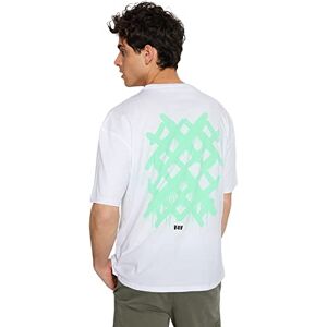 Trendyol Herr vit avslappnad T-shirt, Vit, S Trendyol Herr vit avslappnad T-shirt, Vit, S
