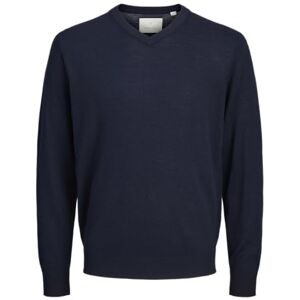 JACK & JONES Jprccmerino stickad V-hals, natthimmel, M JACK & JONES Jprccmerino stickad V-hals, natthimmel, M