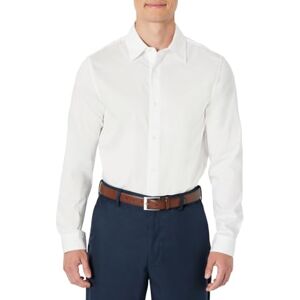 Amazon Essentials Herr Slim-Fit långärmad stretchklänning skjorta, vit, XX-Large Amazon Essentials Herr Slim-Fit långärmad stretchklänning skjorta, vit, XX-Large