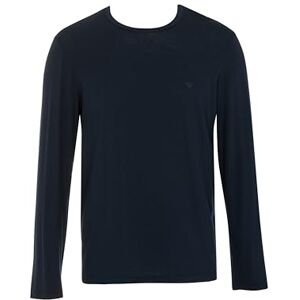 Giorgio Armani mans Tech ull långärmad crew-hals t-shirt blå M vanlig passform, Armani blå, M Giorgio Armani mans Tech ull långärmad crew-hals t-shirt blå M vanlig passform, Armani blå, M