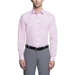 Kenneth Cole Unlisted Herrskjorta, smal passform, enfärgad, Rosa, 16"-16.5" Neck 34"-35" Sleeve Kenneth Cole Unlisted Herrskjorta, smal passform, enfärgad, Rosa, 16"-16.5" Neck 34"-35" Sleeve