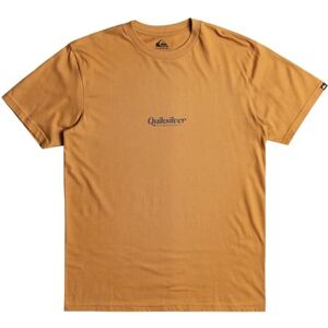 Quiksilver kortärmad t-shirt män QS enkel LETTRING SS S brun Quiksilver kortärmad t-shirt män QS enkel LETTRING SS S brun
