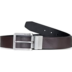 Hurley vändbara läderbälten för män, chokladbrun, 76-81 cm/S, Chokladbrunt, 30-32"/S Hurley vändbara läderbälten för män, chokladbrun, 76-81 cm/S, Chokladbrunt, 30-32"/S