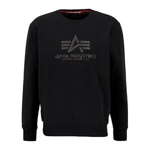 Alpha Industries Basic Kolfibertröja För Män Black/Black Alpha Industries Basic Kolfibertröja För Män Black/Black