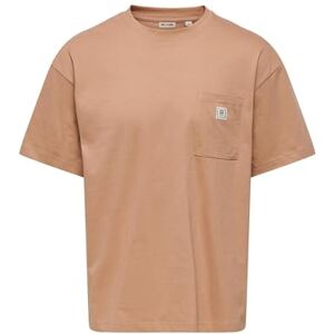 Only & Sons Onsking Life Loose Ss Tee, Kork, L Only & Sons Onsking Life Loose Ss Tee, Kork, L
