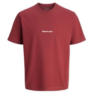 JACK & JONES Jornorrebro Emb Tee Ss Crew Neck Noos, Tibetansk röd, L JACK & JONES Jornorrebro Emb Tee Ss Crew Neck Noos, Tibetansk röd, L